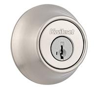 Kwikset 96600-575 660 15 SMT RCAL RCS Cerrojo de seguridad de un solo cilindro, SmartKey, níquel satinado, redondo
