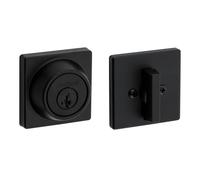 Kwikset 96600-744 660 Contemporary Deadbolt Series, negro mate, con SmartKey