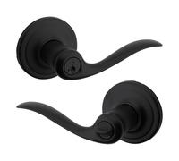 Kwikset 97401-026 Tustin Palanca de entrada con llave SmartKey, hierro negro
