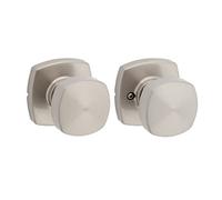 Kwikset Arroyo 97200-920 - Manilla Pomo de Pasaje Puerta Interior, Rosa Moderna y Suave en Níquel Satinado