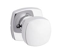 Kwikset Arroyo - Pomo de puerta falso, manija de una sola cara para armarios, puertas dobles francesas y despensa, perilla interior de cromo pulido que no gira