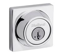 Kwikset Cerrojo contemporáneo 660 con llave inteligente de seguridad, cromo pulido