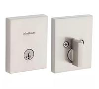 Kwikset San Clemente - Cerrojo rectangular de un solo cilindro de níquel satinado con SmartKey Security 258 RCT 15 SMT CP K4