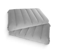 kwinfei 2 Piezas Almohadas de Viaje Hinchables, 47x30 cm Almohada de Playa y Almohada Camping Ultraligera, Compacta y Cómoda para Dormir, Senderismo, Camping o Montañismo, Gris