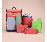 KWIO BAGG Polar Set de mochila escolar de 5 piezas Universal verde con estampado