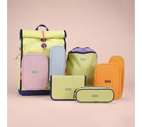 KWIO BAGG Polar Set de mochila escolar de 5 piezas Universal verde con estampado
