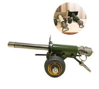 KWJNH Cañón de artillería de petardo, mini cañón de acero, adornos de colección de modelo militar, modelo de cañón de acero, lanzador de petardos, decoración de escritorio y coleccionables