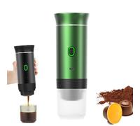 KWJNH Máquina de café expreso portátil, autocalentamiento de 4 a 6 minutos, cafetera portátil 3 en 1, cápsulas de tiempo, carga pequeña Larg, 50 por uno