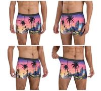 Kwjsdfea The Old Hollywood Print - Calzoncillos tipo bóxer para hombre, transpirables, cintura elástica, color negro, M