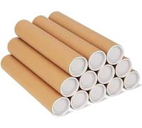 KWJTOY Paquete de 12 Tubos de EnvíO con Tapas para EnvíO por Correo para Empaquetar Carteles,Tubo de CartóN de Tubo de PóSter