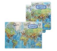 kwmobile 3X Funda Protectora para Pasaporte - Forro Protector de PVC para documento de Viaje