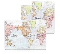 kwmobile 3X Funda Protectora para Pasaporte - Forro Protector de PVC para documento de Viaje