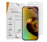 kwmobile 3X Lámina Protectora Mate y ANTIREFLECTANTE con Efecto antihuellas Compatible con Apple iPhone 16 Pro