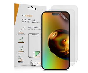 kwmobile 3X Lámina Protectora Mate y ANTIREFLECTANTE con Efecto antihuellas Compatible con Apple iPhone 16