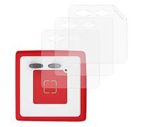 kwmobile 3X Pegatina Compatible con Toniebox - Adhesivos Protectores para Caja de Tonies - Transparente