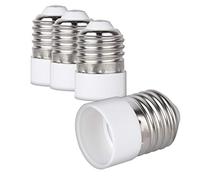 kwmobile 4x Casquillos de lámpara - Adaptador conversor de montura E27 a casquillo E14 - Zócalos para lámparas LED halógenas y de ahorro