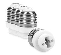 kwmobile 5x casquillo de lámpara adaptador conversor montura E27 a casquillo G9 para lámparas LED, halógena y de ahorro energético