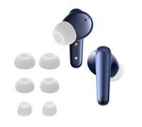 kwmobile 6 Almohadillas Compatible con Anker Soundcore Liberty 4 NC - Eartips para Cascos - 3 tamaños S M L - Blanco