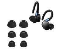 kwmobile 6 Almohadillas Compatible con Anker Soundcore Sport X20 - Eartips para Cascos - 3 tamaños S M L - Negro