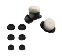 kwmobile 6 Almohadillas Compatible con Google Pixel Buds Pro 2 - Eartips para Cascos - 3 tamaños S M L - Negro