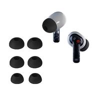 kwmobile 6 Almohadillas Compatible con Nothing Ear (2) - Eartips para Cascos - 3 tamaños S M L - Negro