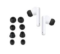kwmobile 8X Almohadillas Compatible con Huawei Freebuds 4i - para Cascos Silicona - 3 tamaños + 1 Doble Negro Mate