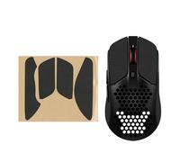 kwmobile Almohadillas Antideslizantes Compatible con Kingston Pulsefire Haste 1 Pegatinas para ratón - Pegatinas Agarre para Raton Gaming de Cuero PU - Negro