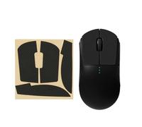 kwmobile Almohadillas Antideslizantes Compatible con Logitech G Pro Wireless 1 Pegatinas para ratón - Pegatinas Agarre para Raton Gaming de Cuero PU - Negro