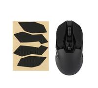 kwmobile Almohadillas Antideslizantes Compatible con Logitech G903 / G900 Pegatinas para ratón - Pegatinas Agarre para Raton Gaming de Cuero PU - Negro