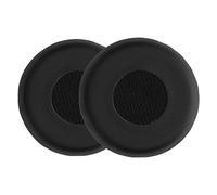 kwmobile Almohadillas compatibles con Jabra Evolve 75 Almohadillas - 2X Almohadilla de Repuesto para Auriculares en Cuero sintético