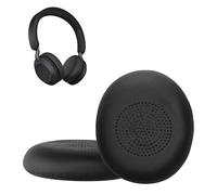 kwmobile Almohadillas compatibles con Jabra Jabra Elite 45h / Evolve2 65 / Evolve2 40 Almohadillas - 2X Almohadilla de Repuesto para Auriculares en Cuero sintético