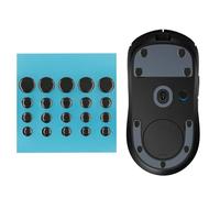 kwmobile Almohadillas de Desplazamiento para Ratón Gaming - Set 20x Deslizadores para Mouse Gaming Inalámbrico - Pegatinas para Raton 6 mm 6,5 mm 7 mm y 10 mm - Negro