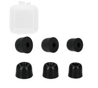 kwmobile Almohadillas Espuma para Auriculares de 4 a 5,5 mm de Diámetro - 6X Puntas de Repuesto para Auriculares de Memory Foam - 3 Tamaños - Negro