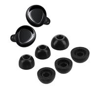 kwmobile Almohadillas Repuesto Compatibles con Samsung Galaxy Buds + - Set de 6X Puntas Auriculares - Negro