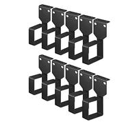 kwmobile Anillas para organizar Cables - Set de 10x Gancho para organización de Rack de Cables - Soportes metálicos para Panel de conexión de Cable