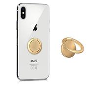 kwmobile Anillo para móvil - Aro de sujeción Giratorio en 360º con Soporte para Smartphone - Sostenedor para Celular - Agarre para Dedo con Apoyo