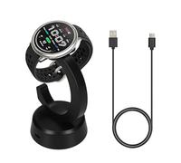 kwmobile Base de carga compatible con Amazfit Bip 6 / Active 2 A2437 A2434 Base - Soporte para Cargar Smartwatch con Imán - Con Cable Largo de 100 cm - negro