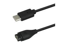 kwmobile Cable de carga compatible con Garmin Forerunner 265/965 / Forerunner 970/165 / 570 - Conector USB-C con base de conexión para smartwatch fitness tracker