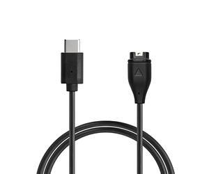 kwmobile Cable de Carga Compatible con Garmin Forerunner 55 - Conector USB-C con Base de conexión para smartwatch Fitness Tracker