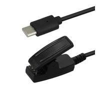 kwmobile Cable de carga compatible con Garmin vivomove Trend/Lily/Forerunner 35/30 / 735XT - Conector USB-C con base de conexión para smartwatch fitness tracker