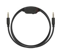 kwmobile Cable para Cascos Alienware AW920H / AW720H / AW310H / AW510H / AW988 - Cable de Repuesto 150CM con micrófono y Conector Jack Negro
