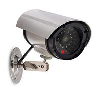 kwmobile Cámara de imitación/Camara de Seguridad de imitación Realista/con luz LED e imitación de Cable/a baterías