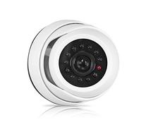 kwmobile Camara Falsa Vigilancia Exterior - Cámara Simulada de Seguridad con luz LED Parpadeante - Cámara Disuasoria para Exterior e Interior - Blanca