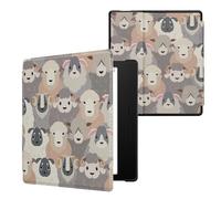 kwmobile Carcasa Compatible con Amazon Kindle Oasis 10. Generation Funda - Funda con Tapa y Cierre magnético de Cuero sintético -