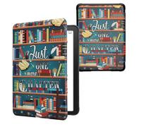 kwmobile Carcasa Compatible con Amazon Kindle Paperwhite (2024)/Colorsoft Funda - Funda con Tapa y Cierre magnético de Cuero sintético - Solo un capítulo más