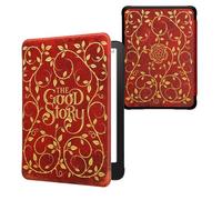 kwmobile Carcasa Compatible con Amazon Kindle Paperwhite (2024)/Colorsoft Funda - Funda con Tapa y Cierre magnético de Cuero sintético - Érase una Vez