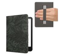 kwmobile Carcasa Compatible con Amazon Kindle Paperwhite (2024)/Colorsoft Funda - Funda e-Book con Solapa y Correa de Mano - Flores en Relieve
