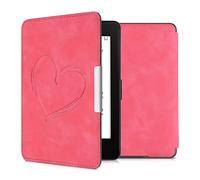 kwmobile Carcasa Compatible con Amazon Kindle Paperwhite Funda - Funda con Tapa magnética de Cuero sintético - Rosa Fucsia