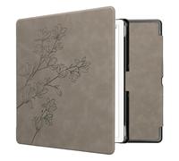 kwmobile Carcasa Compatible con Amazon Kindle Scribe (2024) Funda - Funda con Tapa magnética de Cuero sintético - Gris
