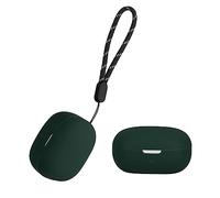 kwmobile Carcasa Compatible con Anker Soundcore P20i Funda - Funda de Silicona antigolpes con mosquetón - Verde Oscuro